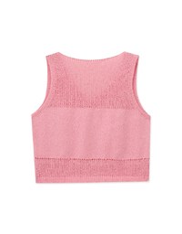 Simple Button Up Knit Tank Top