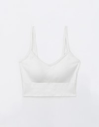 Soft Touch Cotton Seamless Spaghetti Strap Bra Top