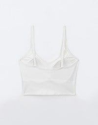 Soft Touch Cotton Seamless Spaghetti Strap Bra Top