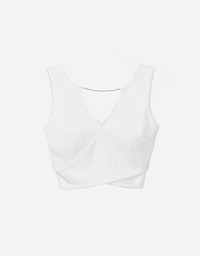 [Mercedes' Design] Sexy Deep V Padded Tank Top With Gold Chain