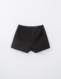 Minimalist Concealed Placket Suit Shorts