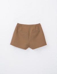 Minimalist Concealed Placket Suit Shorts