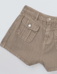 Vintage Distressed Jeans Denim Cargo Shorts