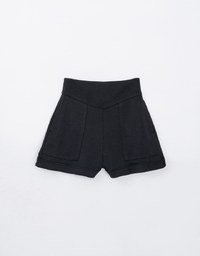 High Waist Wide Leg Shorts with Pockets