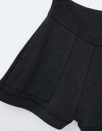 High Waist Wide Leg Shorts with Pockets