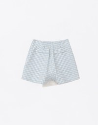 Tweed Houndstooth Checkered Skorts