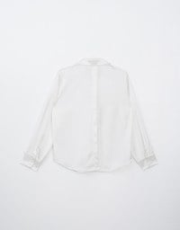 Satin Casual Long Sleeve Button Up Blouse