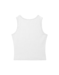 Cut Out Heart Crew Neck Tank Top