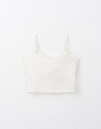 Dual Strape Ribbed Thin Strap Cami Top