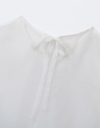 Lightweight Sheer Back Tie Top