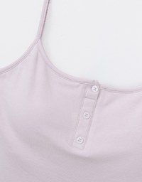 WARM↑UP Thin Heating Button Front Cami Bra Top