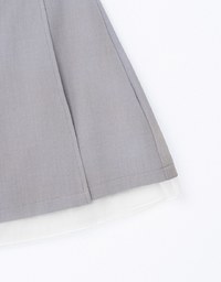 Layered Panel Blazer Skirt