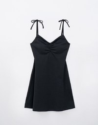 Air Zero Gravity Slimming Front Ruched Cami Mini Dress