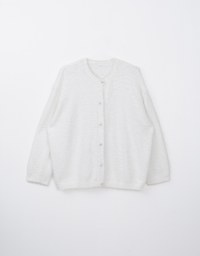 Pearl Embellished Button Up Fluffy Jacket