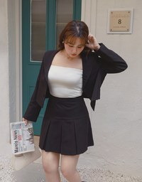 Playful Sailor Collar Suit Blazer