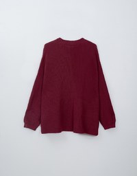 Loose Fit Solid Color Open Front Cardigan