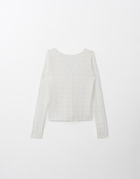 2 Way Lace Sheer Cardigan Top