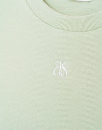 Brand Logo Ribbed Cropped Top