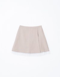 Layered Panel Blazer Skirt