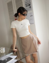 Layered Panel Blazer Skirt