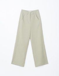 Chic Concealed Placket High Waisted Wide Pants Culottes