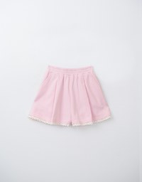 Lace Trimmed Cotton Shorts