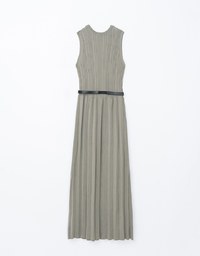 Elegant Knit Maxi Dress (With Belt)