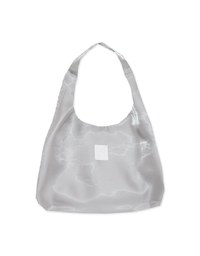 Brand Logo Chic Satin Shoulder Bag