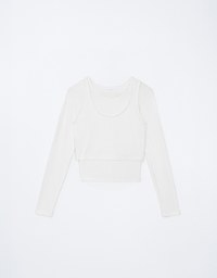 Layered Two Piece Cotton Top