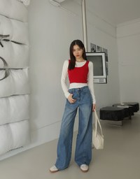 Layered Two Piece Cotton Top