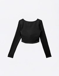 [Mercedes' Design] WARM↑UP Ruched Side Heating  Bra Top