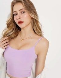 WARM↑UP Heating Cropped Cami Bra Top