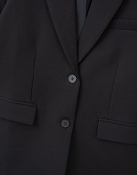 Minimalist Oversized Suit Jacket (With Shoulder Pads)