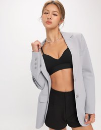 Minimalist Oversized Suit Jacket (With Shoulder Pads)