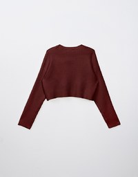 【HEYMAN Design】Heart Shape Cut Out Knit Sweater