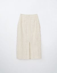 Raw Edge Heavyweight Maxi Skirt