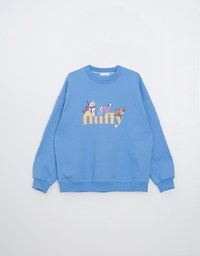 Fleece Lined Dog Graphic Sweatshirt