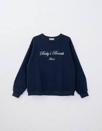 Fleece Lined Blossom Graphic Sweatshirt