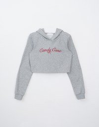 Fleece Lined Letter Cotton Hoodie