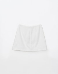 Textured Glitter Woolen Mini Skirt