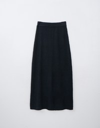 Embossed Knit Slit Back Maxi Skirt