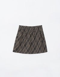 Retro Plaid A Line Mini Skirt