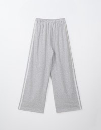 Side Lace Drawstring Sweat Long Pants