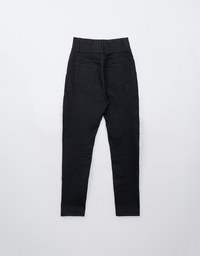 High Waist Button Slim Fit Skinny Pants