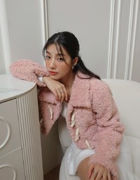 Collar Fluffy Faux Fur Jacket