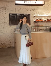 Solid Color One Shoulder Cut Out Knit Sweater Top