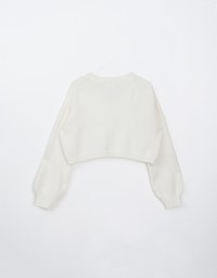 Long Sleeve V Neck Cable Knit Sweater