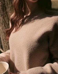 Long Sleeve Crew Neck Loose Knit Sweater