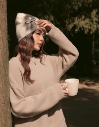 Long Sleeve Crew Neck Loose Knit Sweater