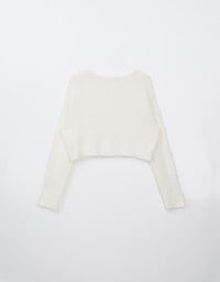 2 Way Gradient Loose Fit Knitted Sweater